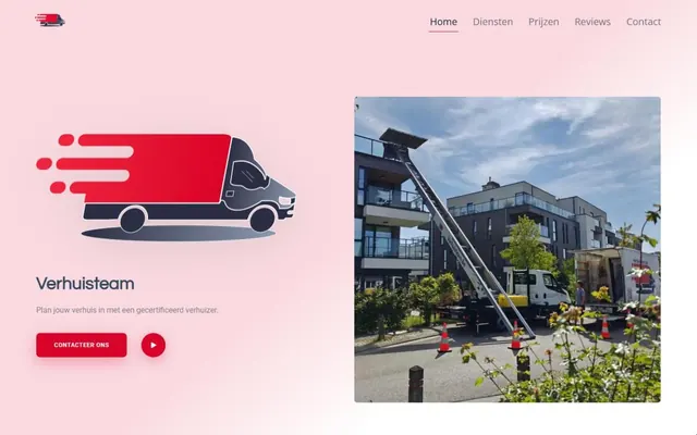 Startpagina van verhuisteam.be